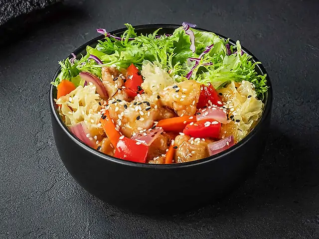 Боул з куркою в кисло-солодкому соусі XL