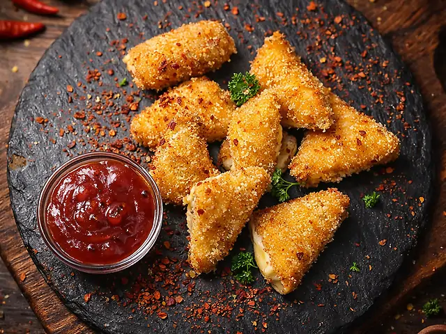 Моцарела Фрі з ягідним соусом