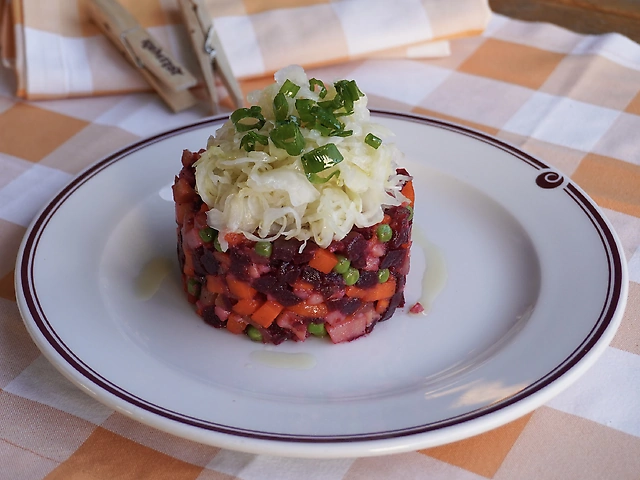 Вінегрет з квашеною капустою