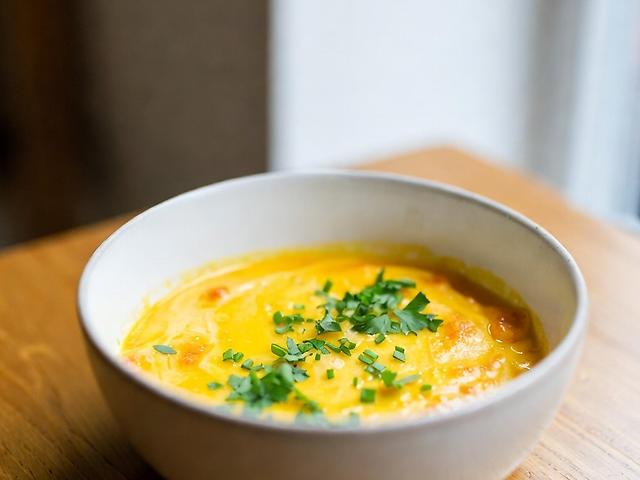 Сирний суп з овочами