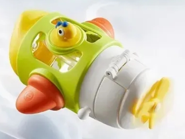 Поїльник літак зелений з соломинкою Baby Care