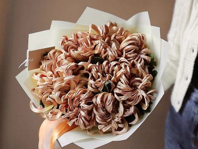 Монобукет хризантем