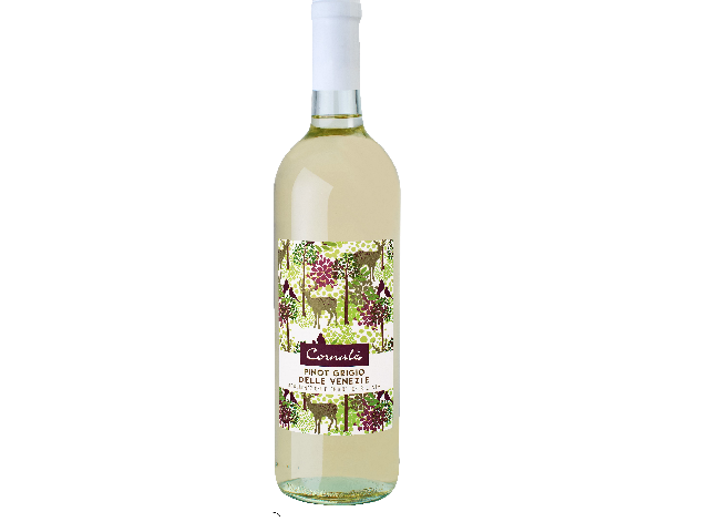 Вино біле сухе CORNALE PINOT GRIGIO DELLE VENEZIE DOC, 0.75л. 11,5%