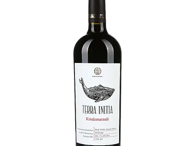 Вино Terra Initia Кіндзмараулі червоне напівсолодке 0,75л  11,5%