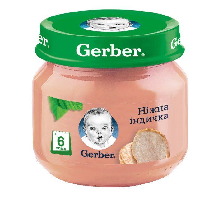 Пюре "Ніжна індичка" 80 г, Gerber