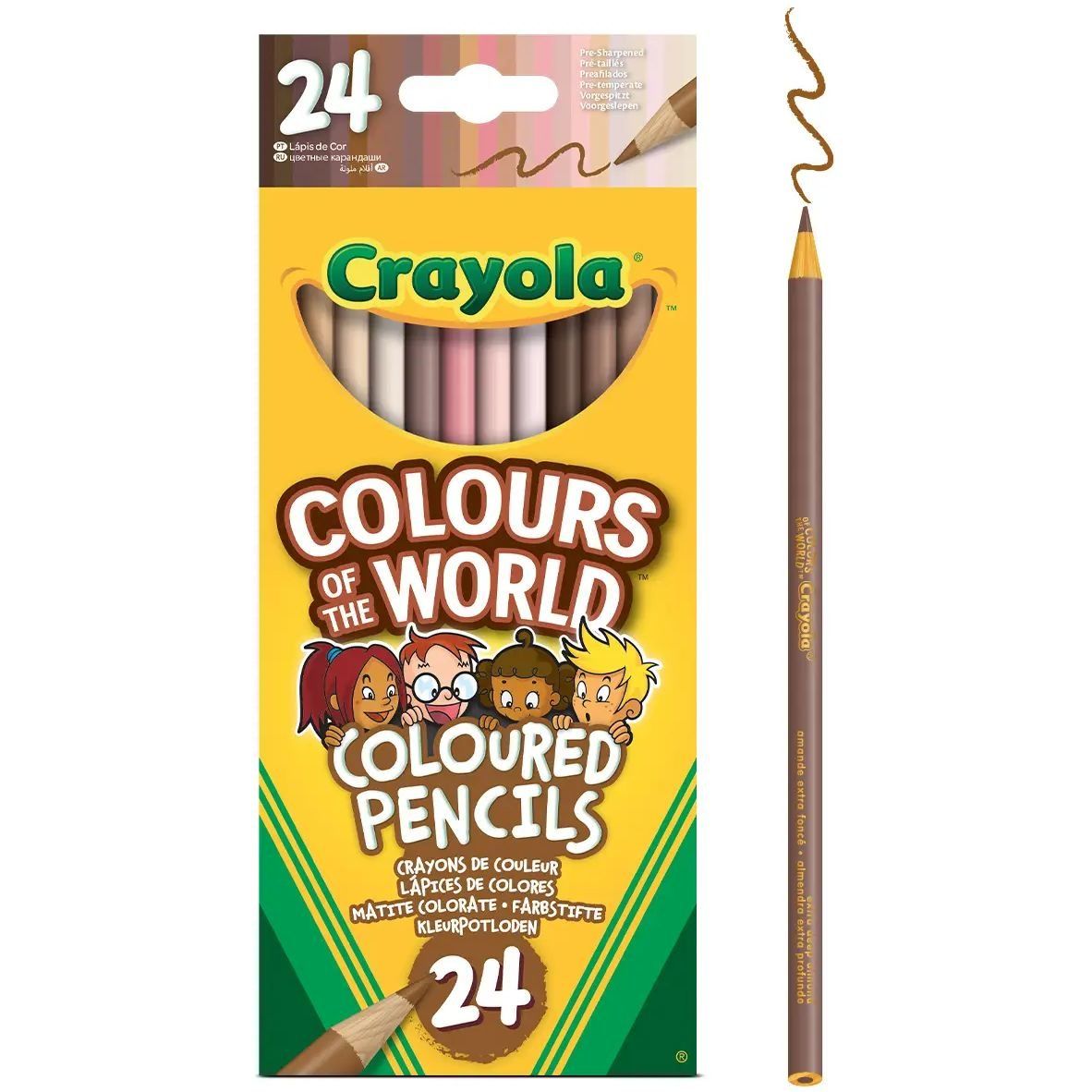 Colours of the World набір кольорових олівців, 24 шт