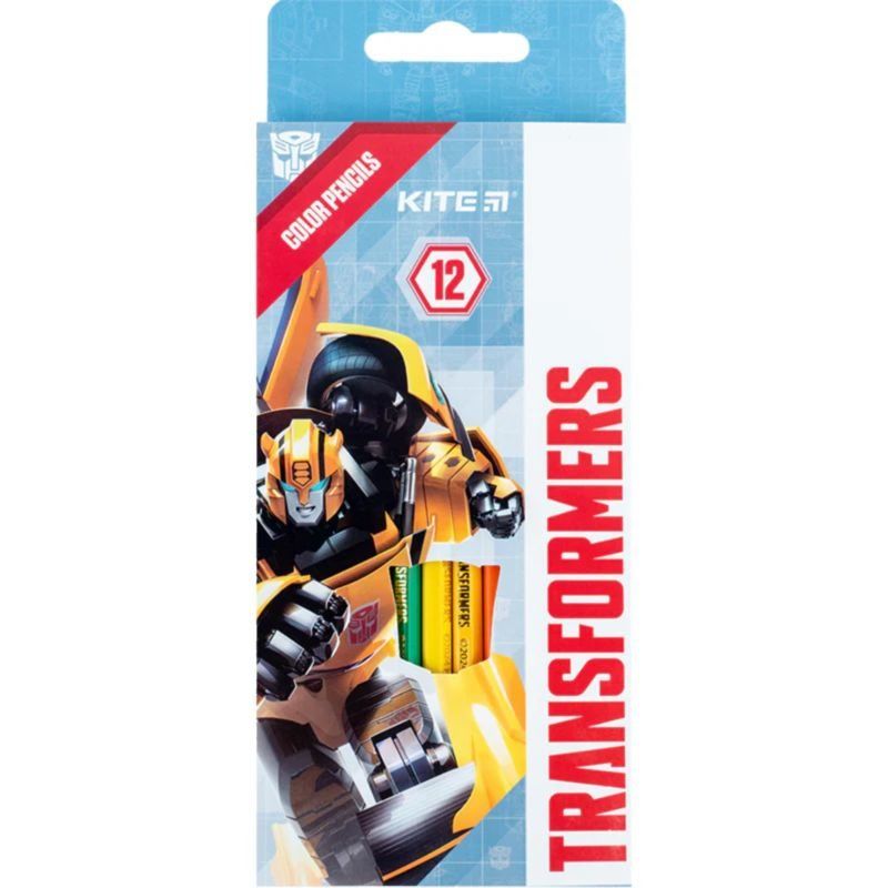 Набір кольорових олівців Kite Transformers "Трансформери" 12 шт шестигранні