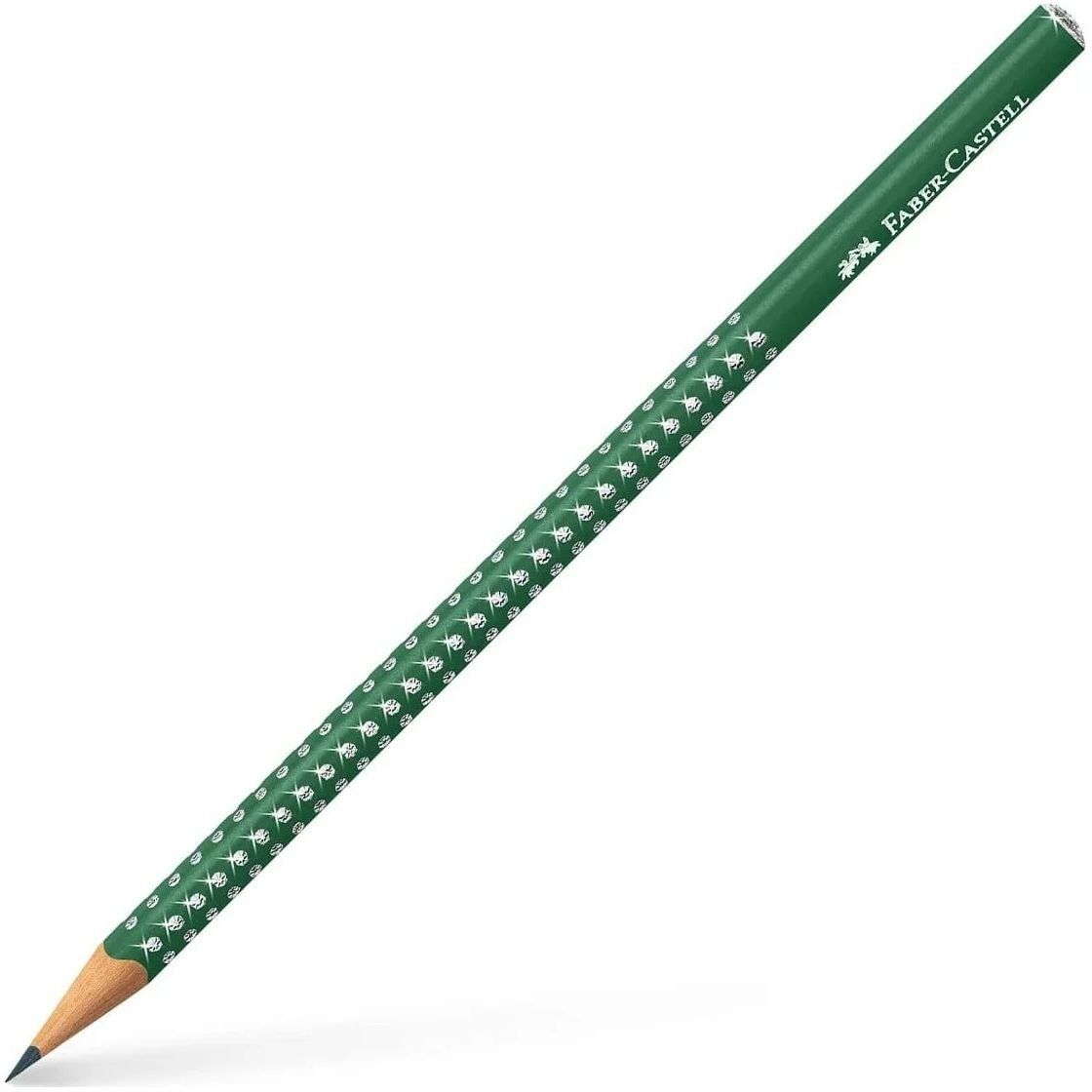 118239 ОЛІВЕЦЬ ЧОРНОГРАФІТНИЙ GRIP SPARKLE FOREST GREEN TРИГРАННИЙ