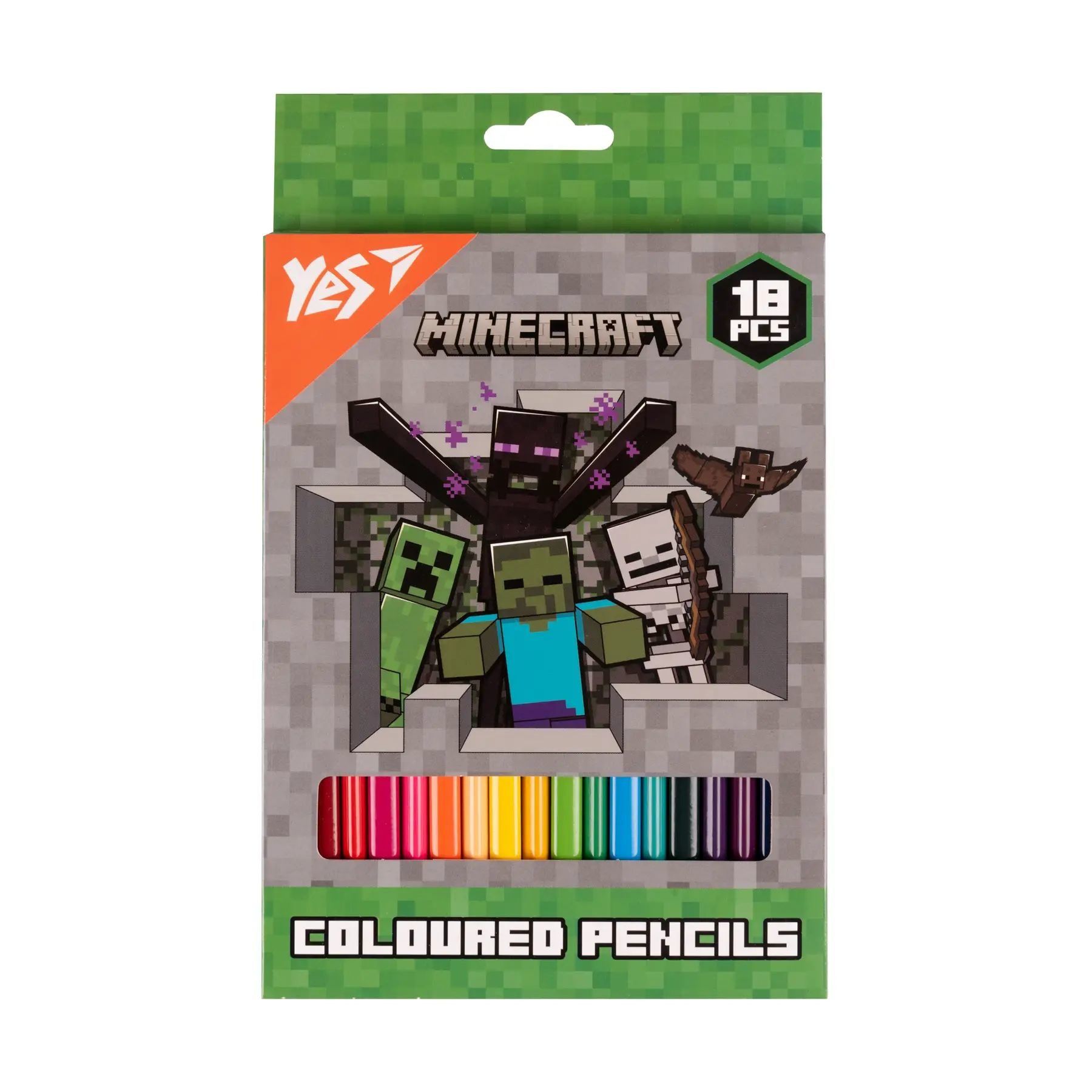 Олівці кольорові Yes 18 кол. "Minecraft. Heroes"