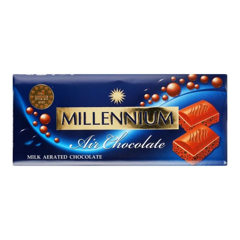 Шоколад молочний пористий Millennium, 85 г