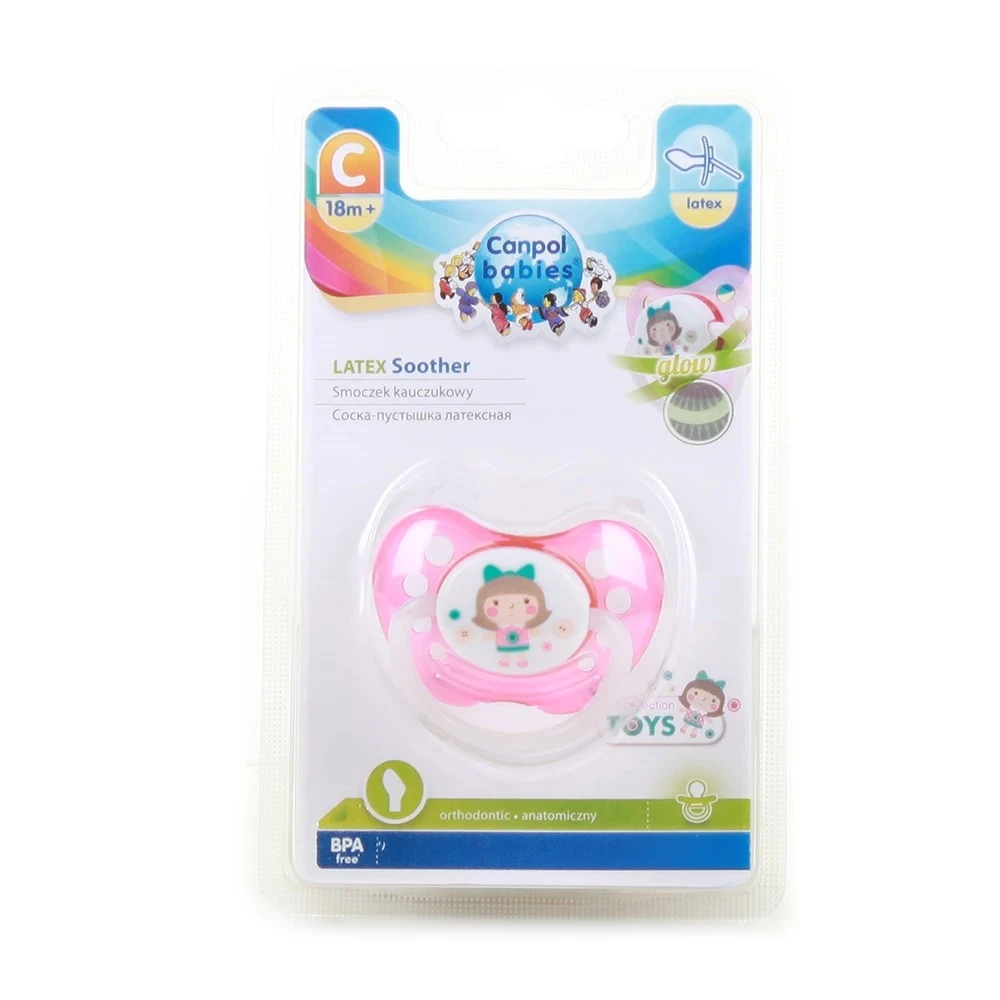 Пустушка латексна Toys від 18 місяців Canpol Babies, шт