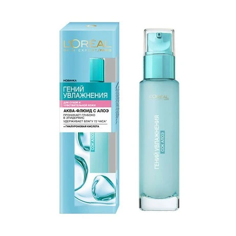 Аква-флюїд для обличчя для нормальної та змішаної шкіри L&#039;Oreal, 70 мл