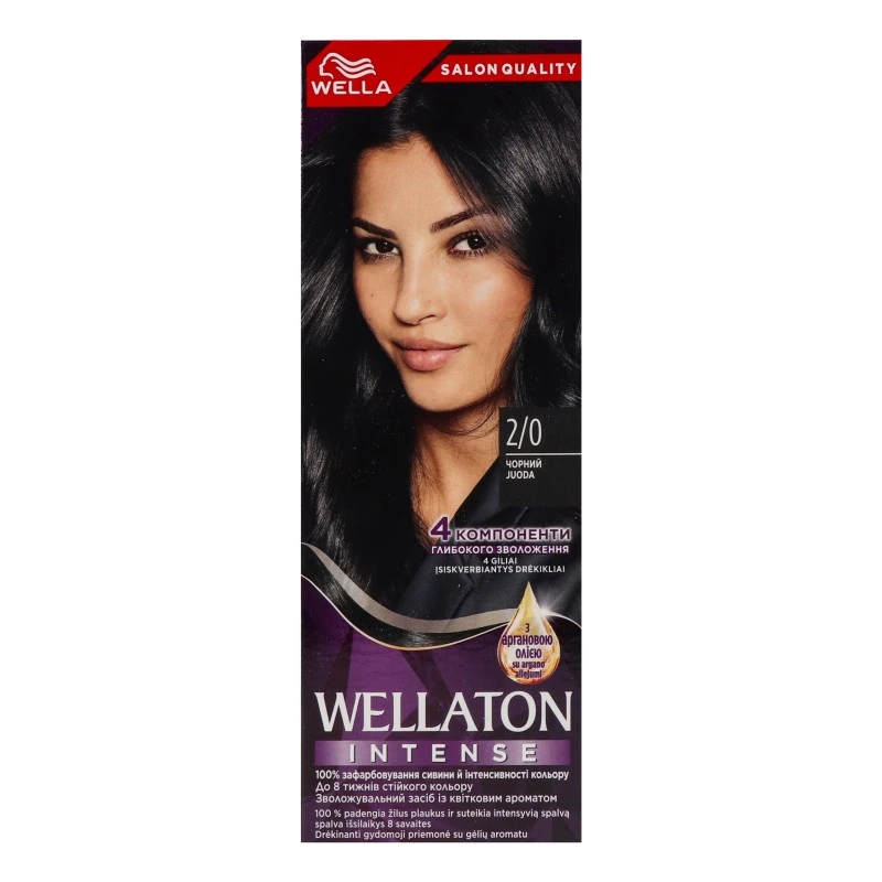 Крем-фарба для волосся Wellaton 2/0 Wella 1шт