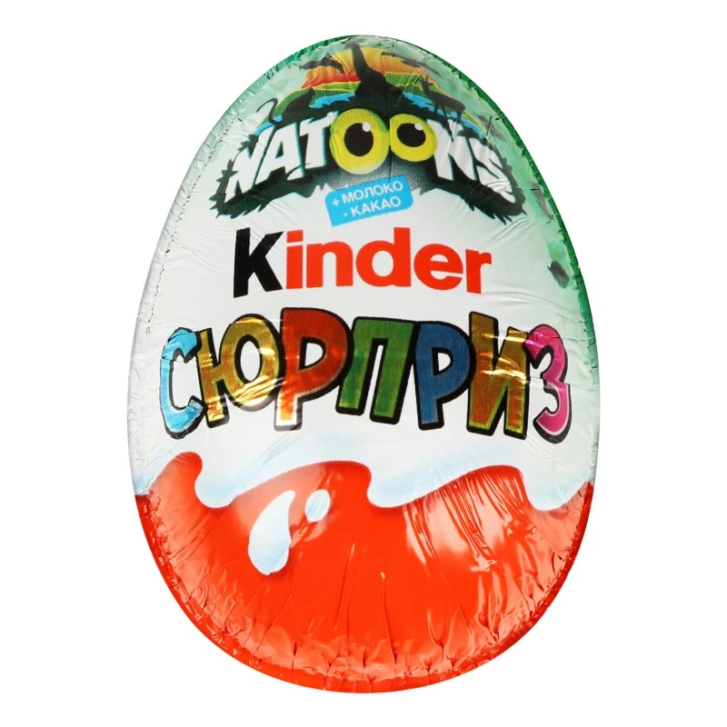 Яйце шкооладне Natoons Kinder Cюрприз, 20 г