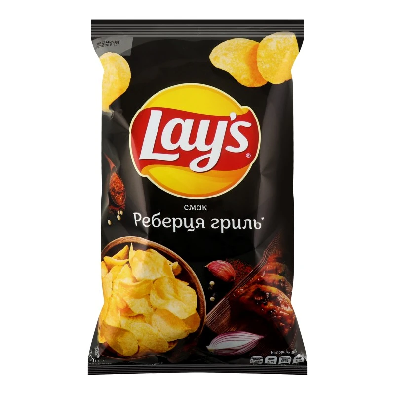 Чіпси ребра гриль Lay&#039;s, 120 г
