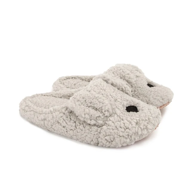 Капці домашні жіночі HS-LUX напiвчешки ANIMALS dog сірий р.40 Twins, пара