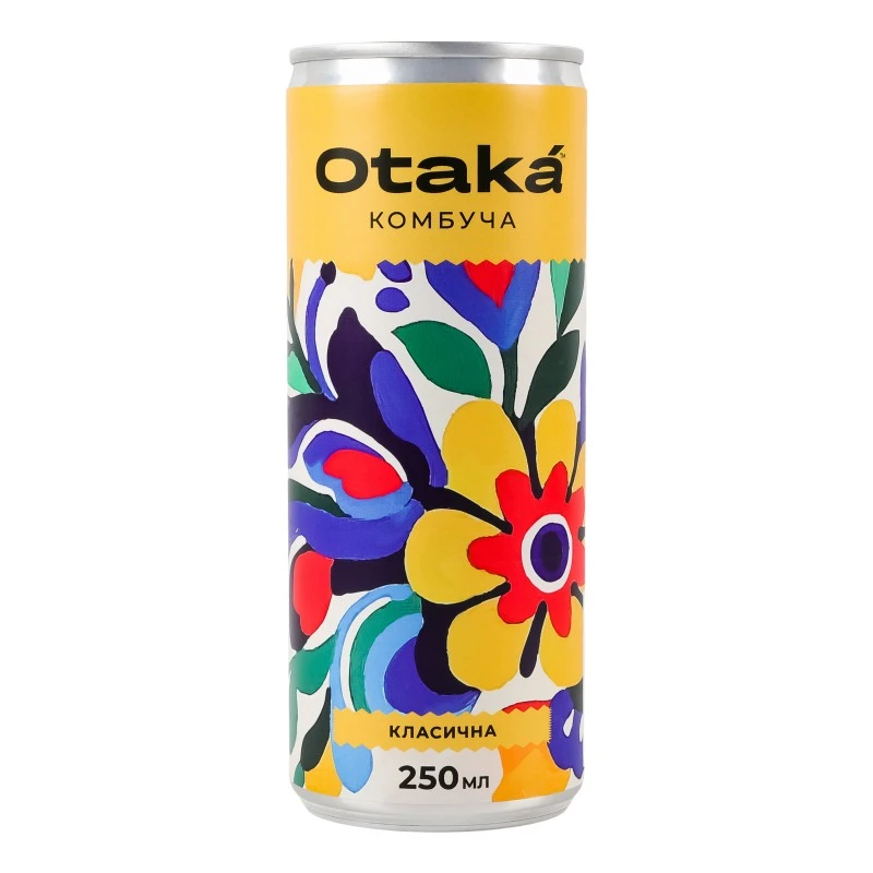 Напій  Комбуча Класична б/а сл/газ Otaka Комбуча, 0.25 л