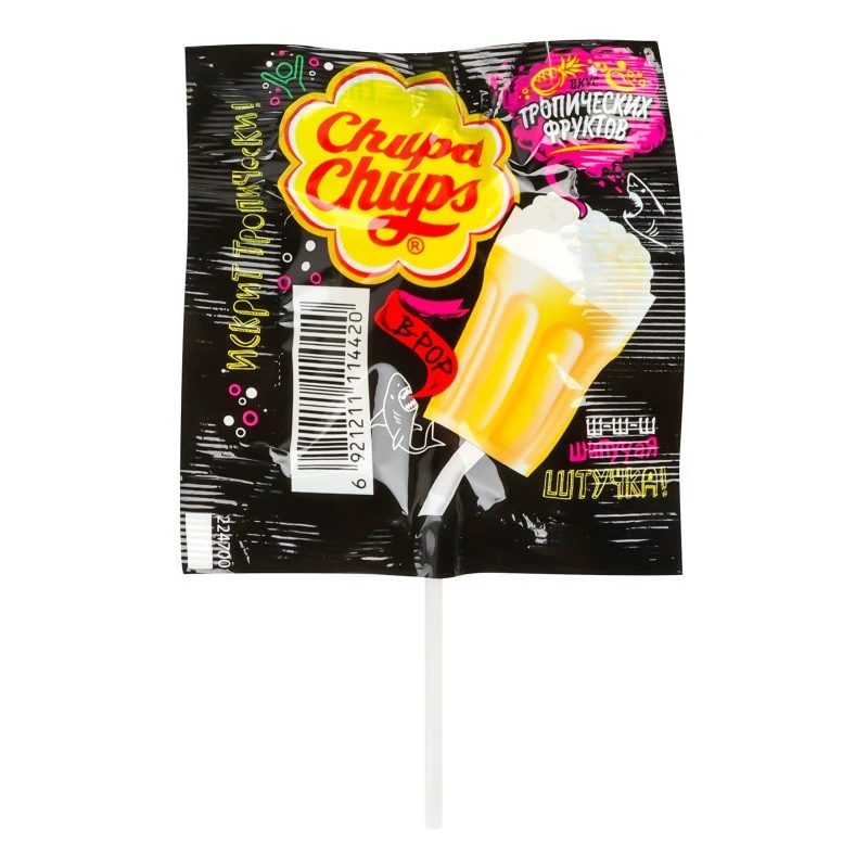 Карамель зі смаком тропічних фруктів Chupa Chups, 15 г/шт.