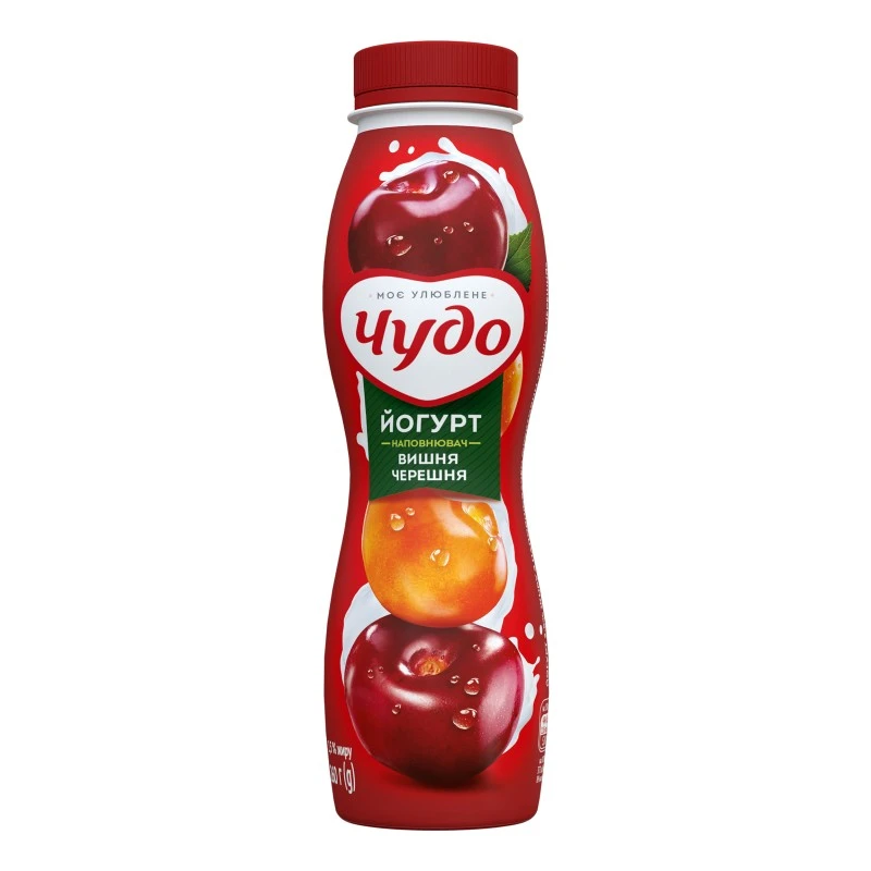 Йогурт 2.5% Вишня-черешня Чудо, 260 г