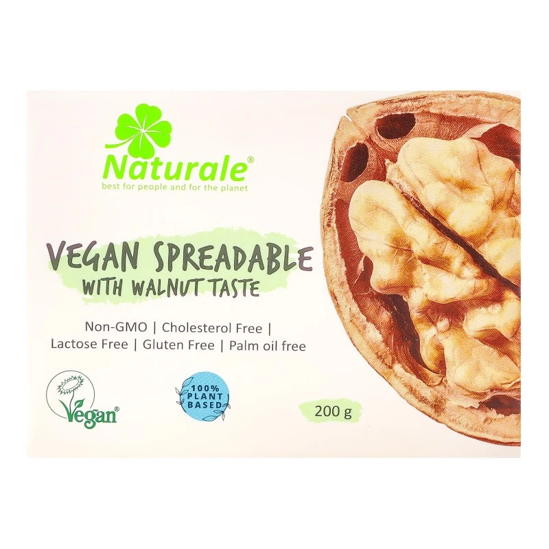 Суміш рослинних жирів 75% Веганська зі смаком волоського горіха Naturale, м/у 200г