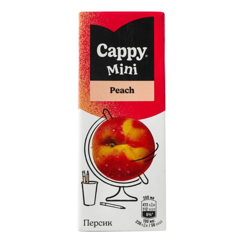 Нектар персик Cappy, 0.2 л