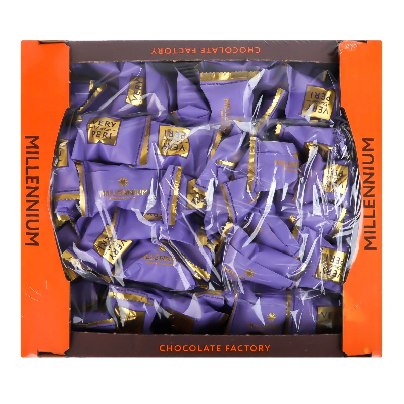 Цукерки  Very Peri арахис ,изюм ,хлопья,соленая карамель Millennium