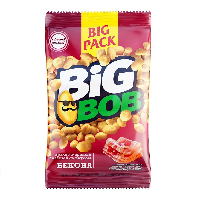 Арахіс смажений зі смаком бекону Біг Боб, 130 г