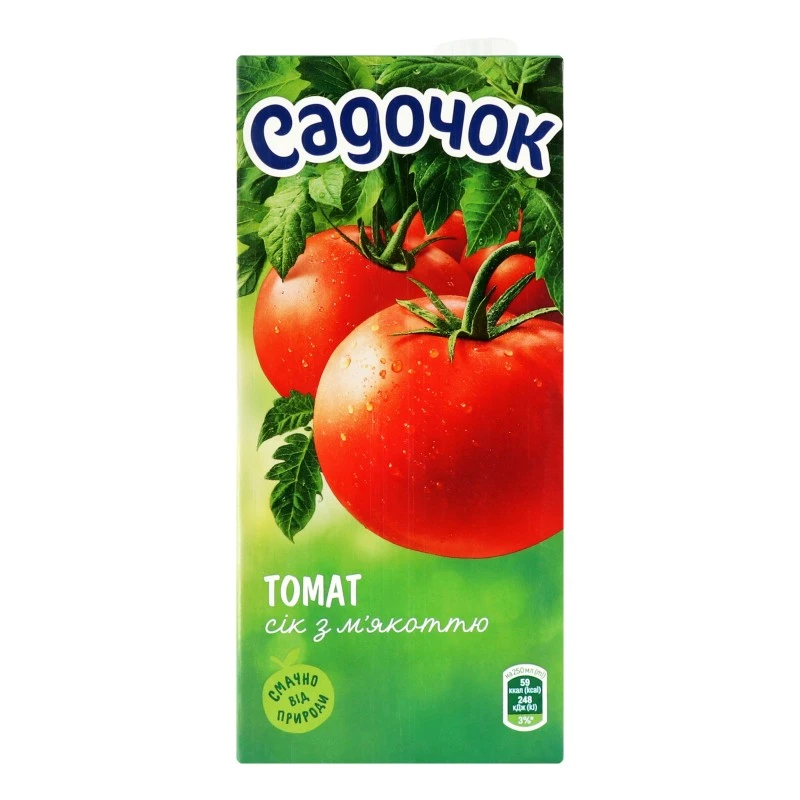 Сік Томатний з м&#039;якоттю Садочок, 0.95 л