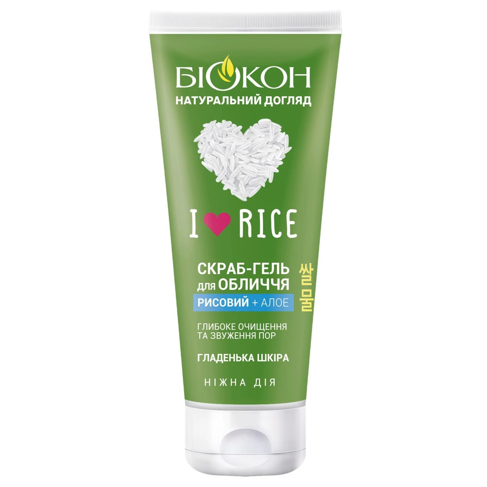 Скраб-гель для обличчя I love rice  Біокон, 90 мл
