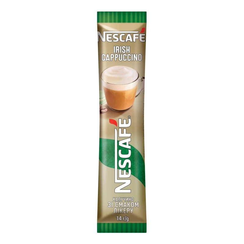 Напій кавовий розчинний зі смаком лікеру Irish cappuccino Nescafe м/у 14г
