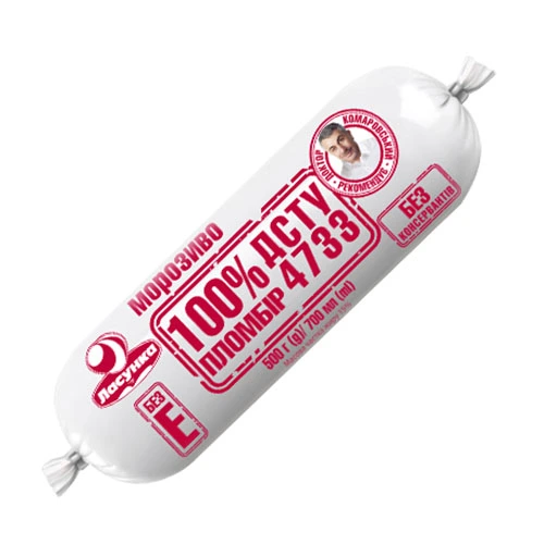 Морозиво пломбір ДСТУ 4733 Ласунка, 500 г