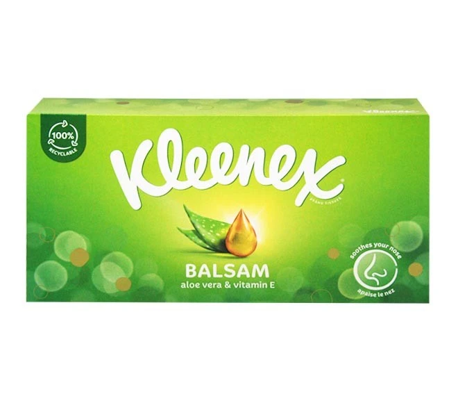 Серветки паперові 3-х шарові Balsam Kleenex, 64 шт/уп.