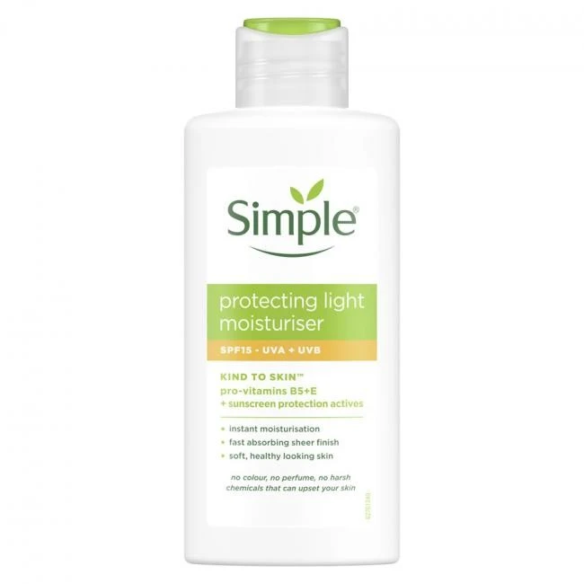 Крем захисний легкий з SPF 15 Kind to skin Simple 125мл