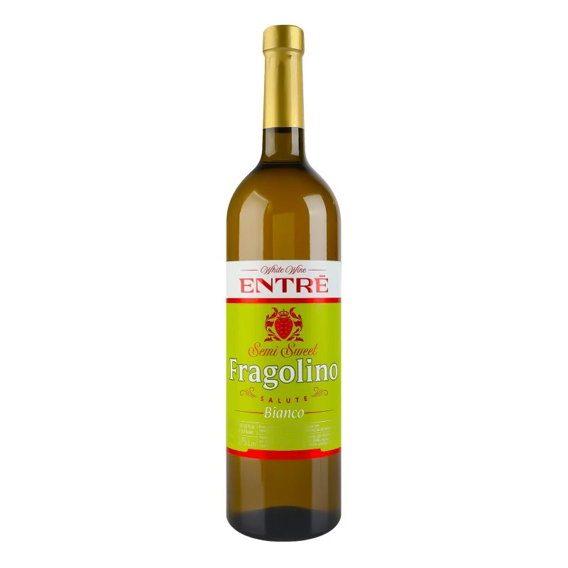 Вино бiле напiвсолодке Bianco Salute Fragolino Entre, 0.75 л