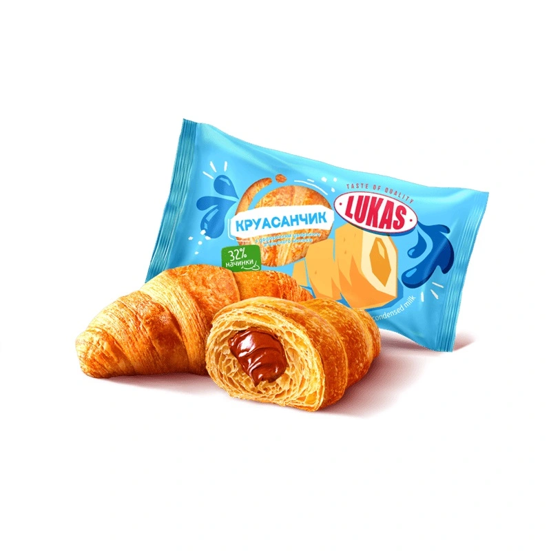 Круасанчик зі згущеним молоком Lukas, 100 г