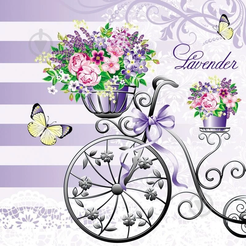 Серветка столова 33*33 см, 3 шари,  Luxy, 18шт