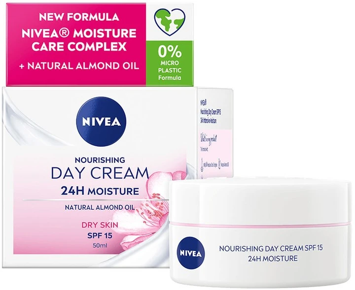 Крем для обличчя 24h spf 15 Moisture Day Cream Nourishing Nivea 50мл