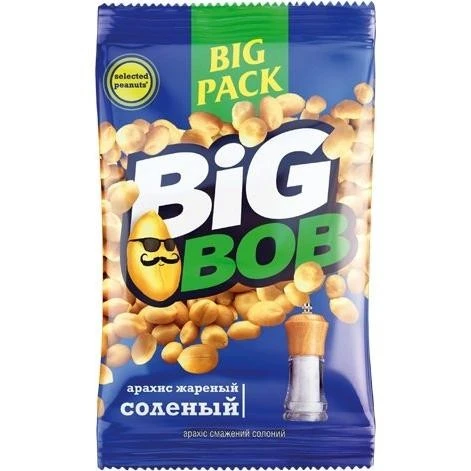 Арахіс смажений солоний Біг Боб, 130 г