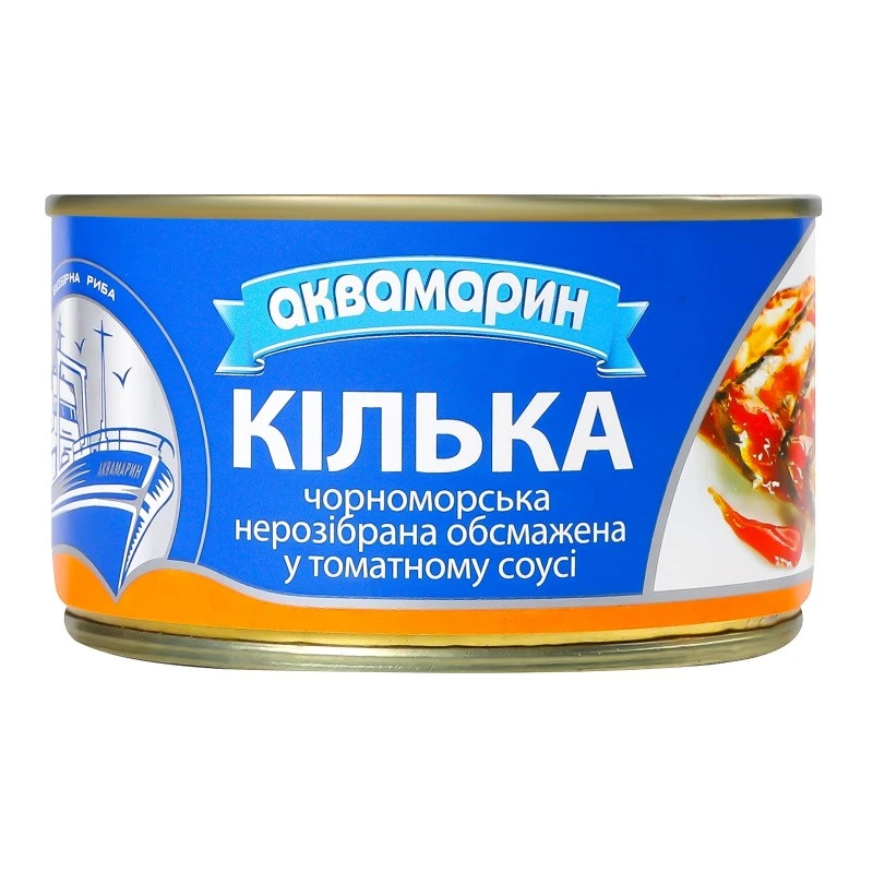 Консервована кілька в томатному соусі Аквамарин, 230 г