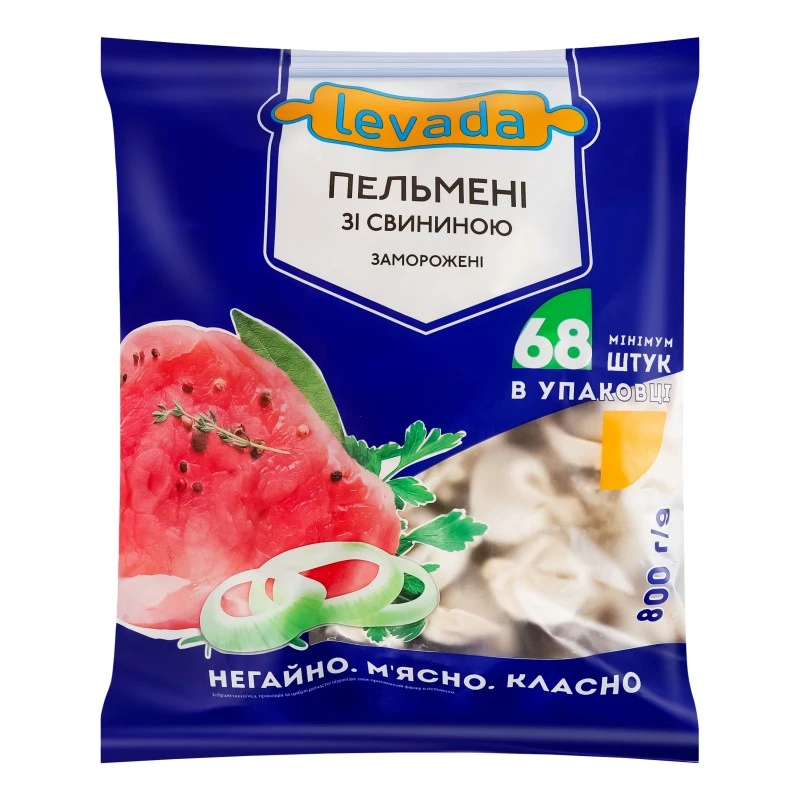 Пельмені зі свининою Levada, 800 г