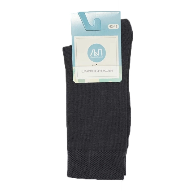 Шкарпетки чоловічі темно-сірий р. 42-43 Лівий&amp;Правий