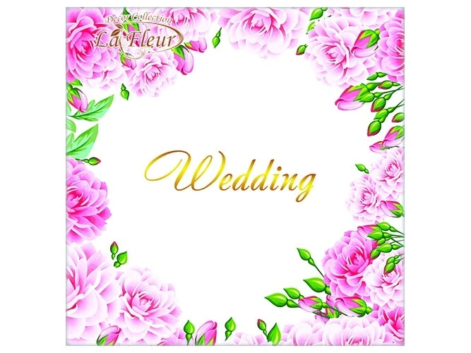 Серветка столові 33*33см, 2шари, Ніжні камелії La Fleu, 16шт