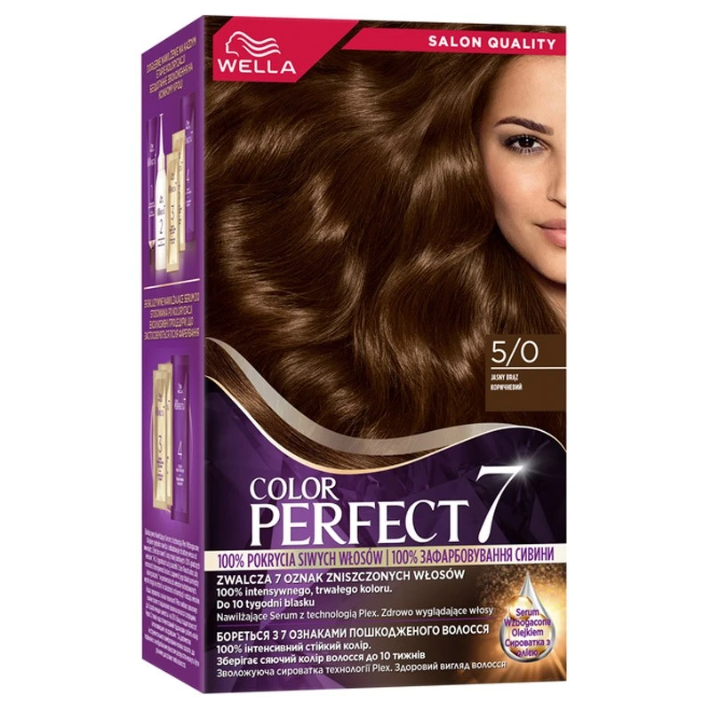 Крем-фарба для волосся Color Perfect 5/0 Коричневий Wella, шт