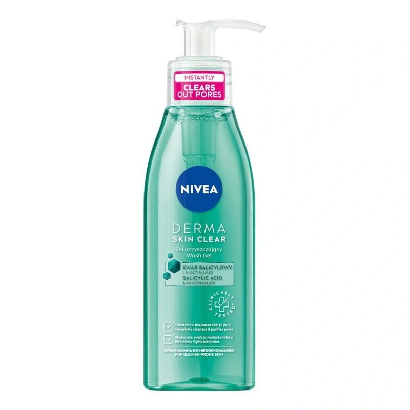 Гель для обличчя очищуючий Derma Skin Clear Nivea 150мл