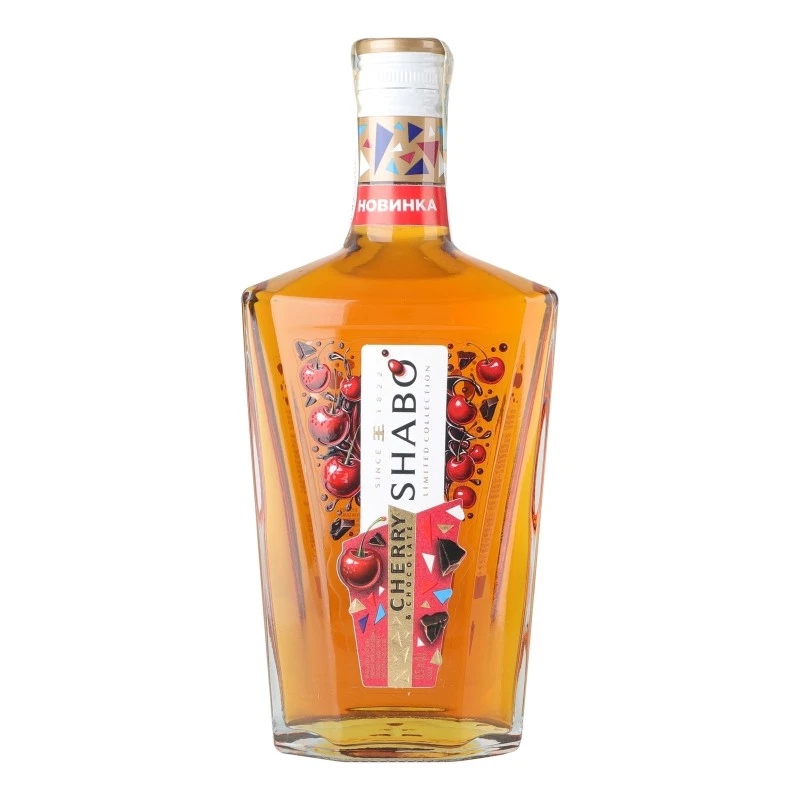 Напій спиртний 30% Вишня&amp;Шоколад Shabo пл, 0.5 л