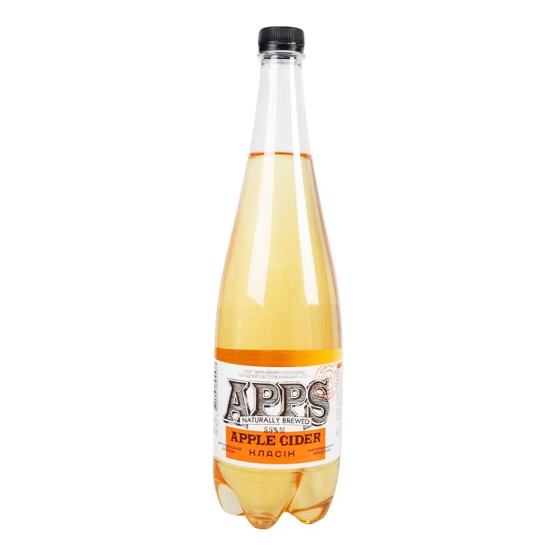 Сидр солодкий газований Класік Apps, 1 л