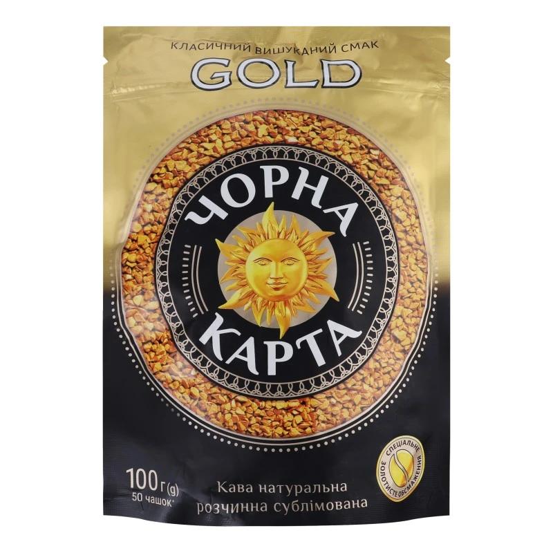 Кава розчинна Gold Чорна карта, 100 г