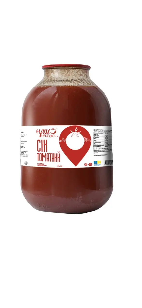 Сік Томатний із сіллю Наш продукт та К, 3 л