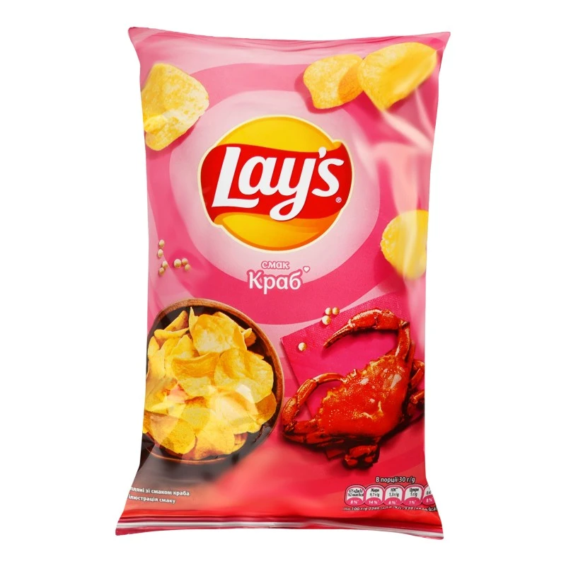 Чіпси зі смаком краба Lay&#039;s, 60 г