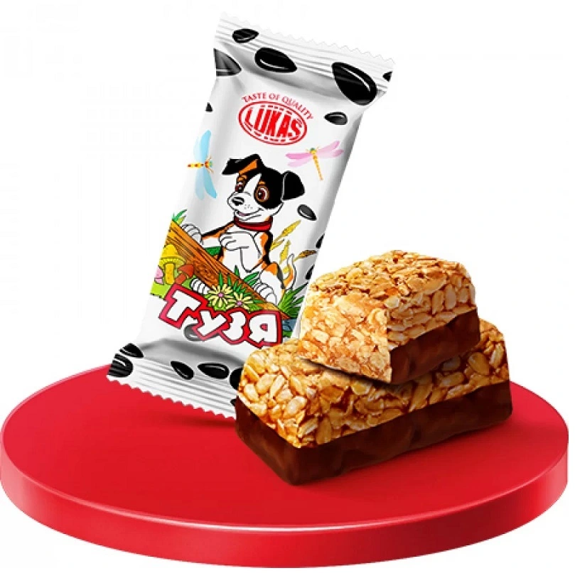 Цукерки молочно-грильяжні в глазурі Тузя Лукас